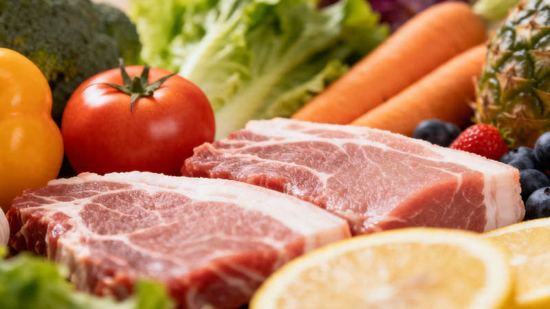 肉菜果鲜 营养均衡餐图片