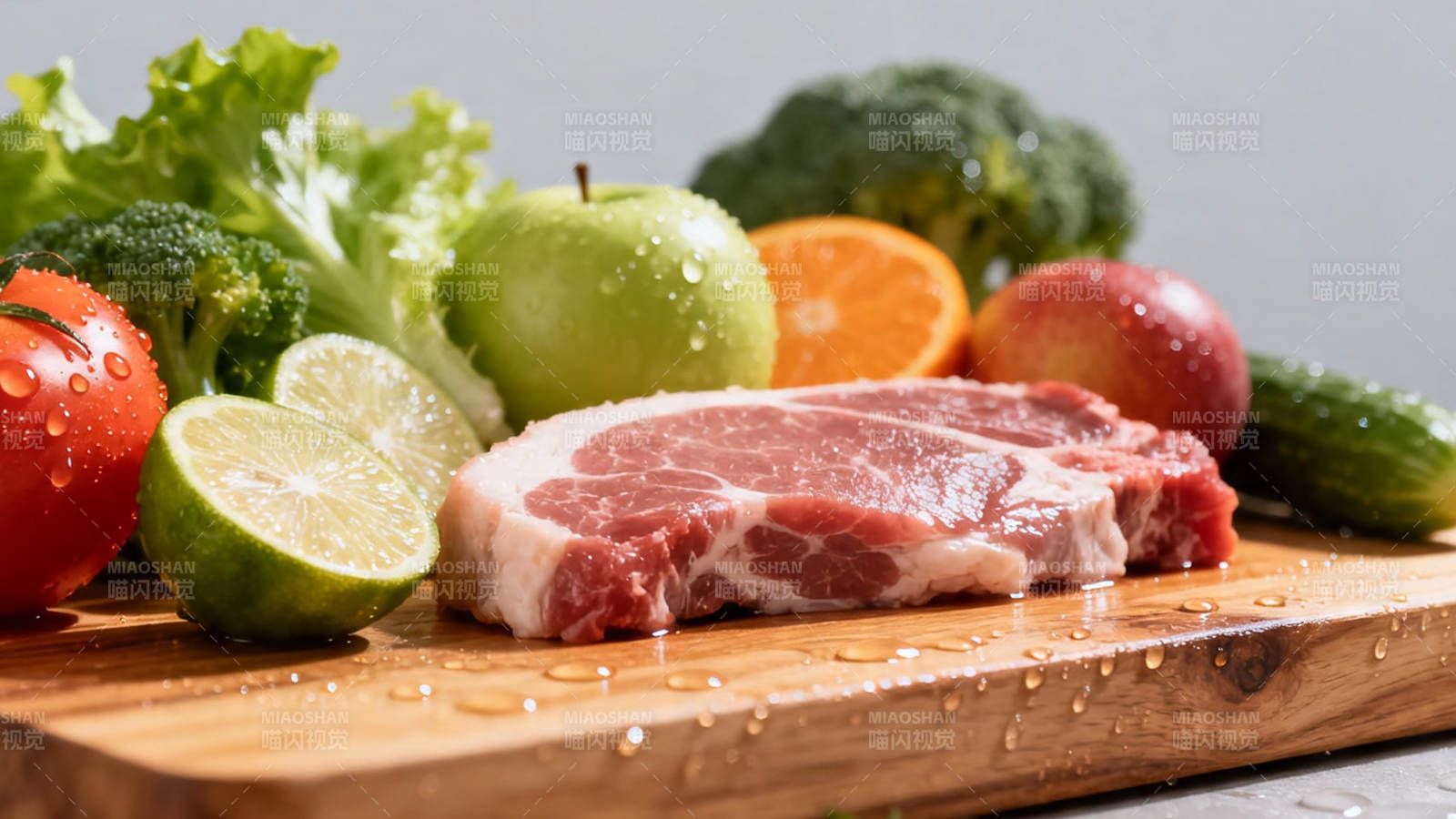 新鲜食材 肉蔬果搭配图片