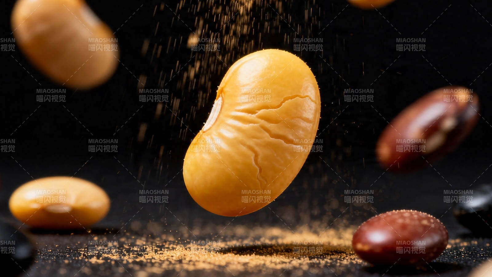 豆落尘扬 粒粒生香图片