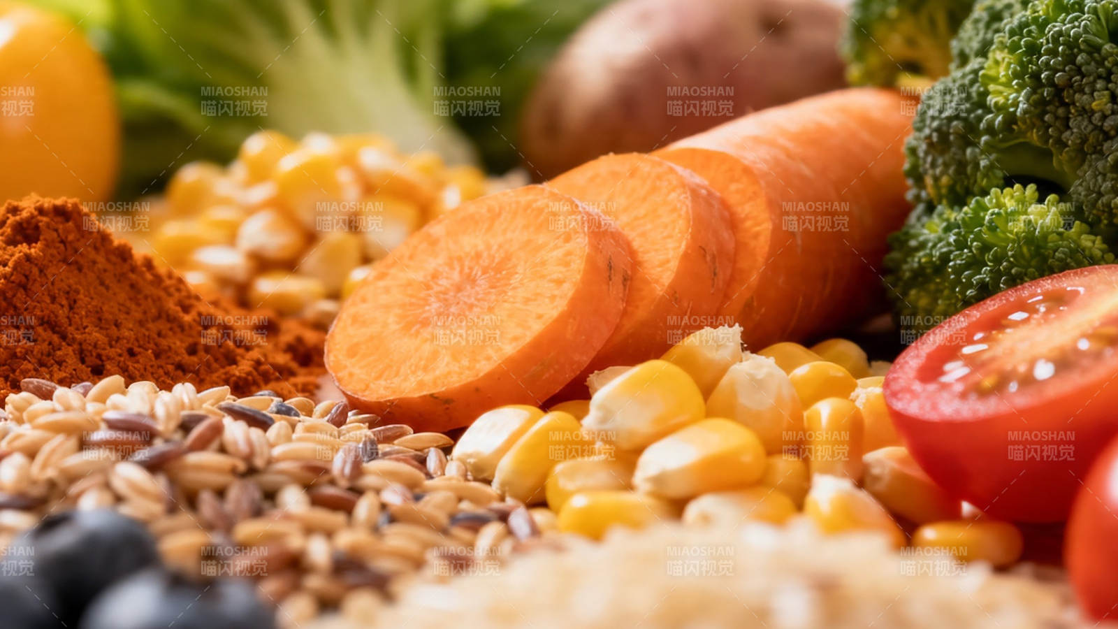 多彩蔬果谷物 健康饮食之源图片