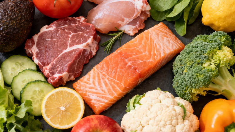 均衡膳食 肉鱼蔬果搭配图片