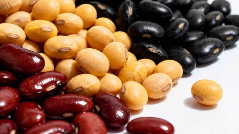 三色豆 红黄黑营养搭配图片