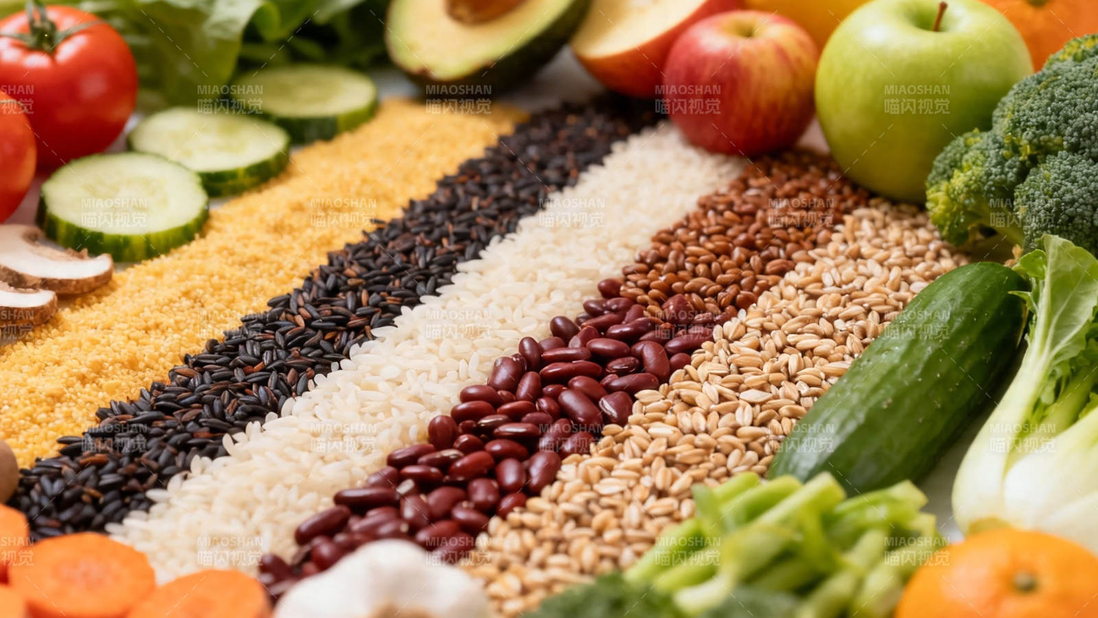五谷蔬果 健康饮食搭配图片