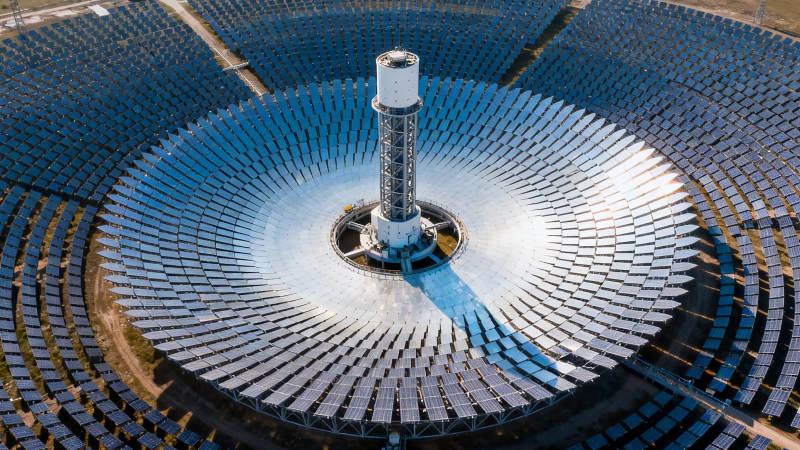 塔式光热电站全景图片