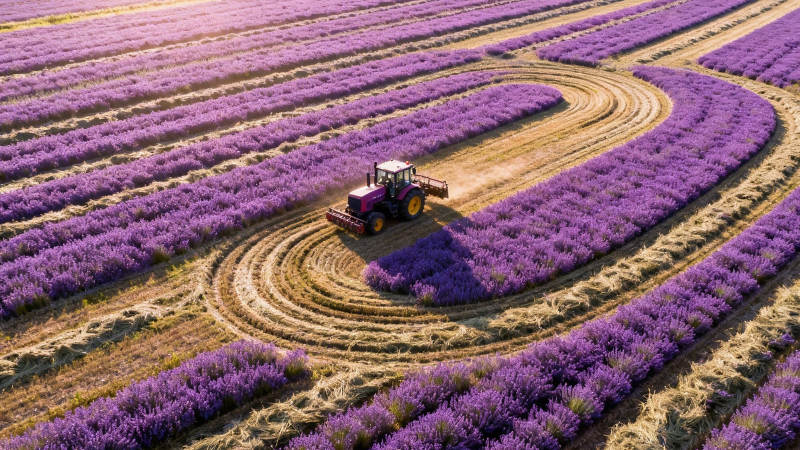 紫海 tractor 耕作曲图片