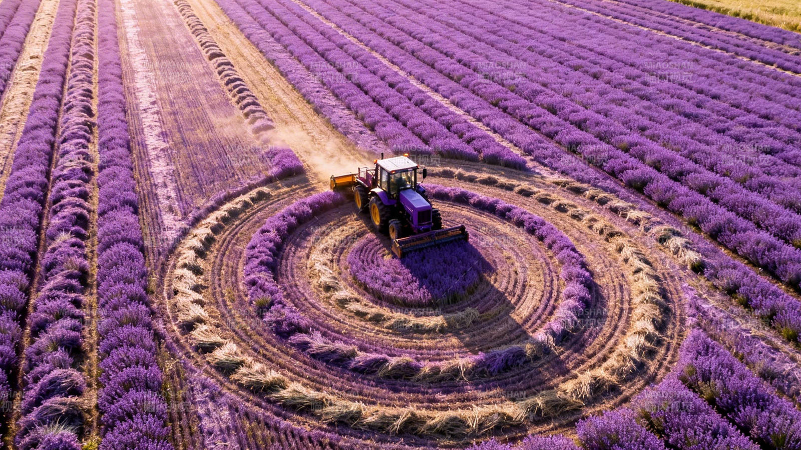 紫海旋耕 tractor画圆舞图片