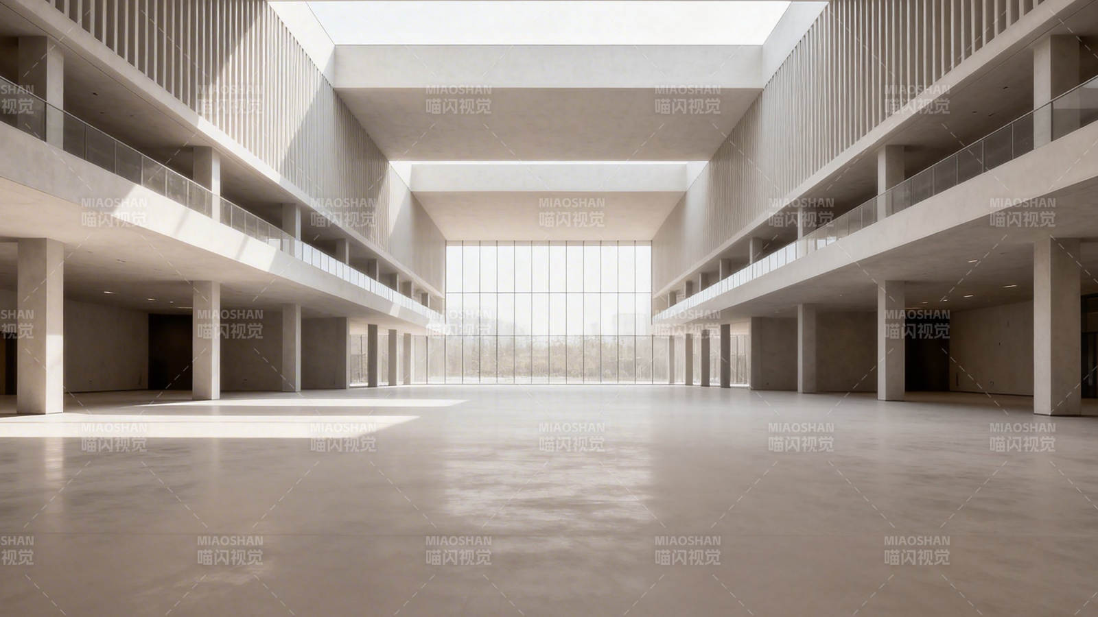 现代极简主义建筑大厅图片