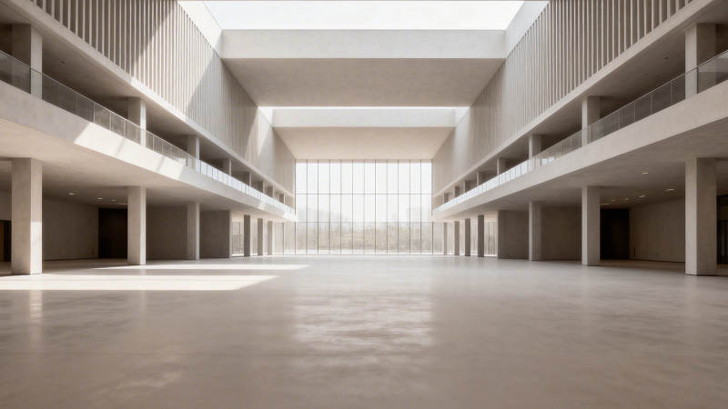 现代极简主义建筑大厅图片