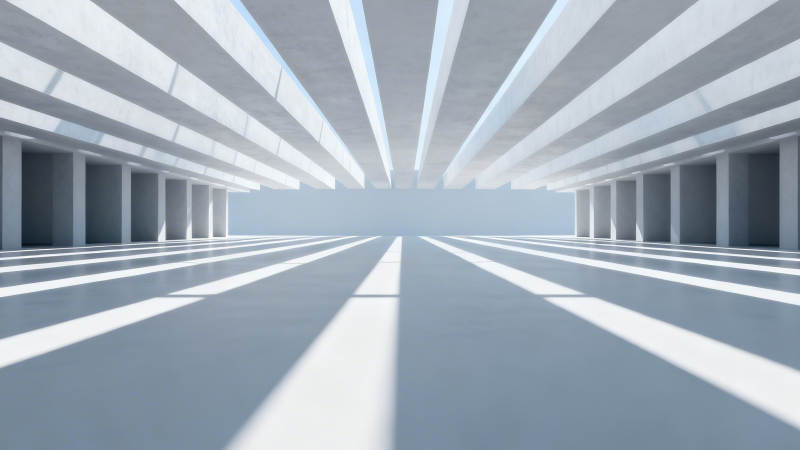 光影长廊 极简未来空间图片