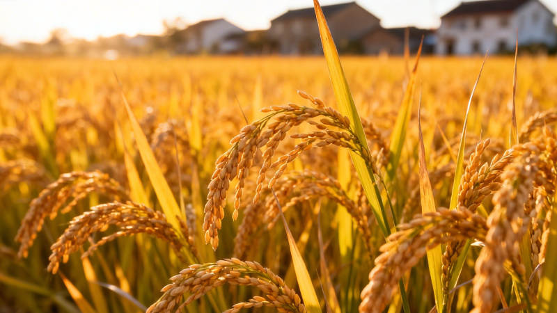 金黄稻浪迎丰收图片