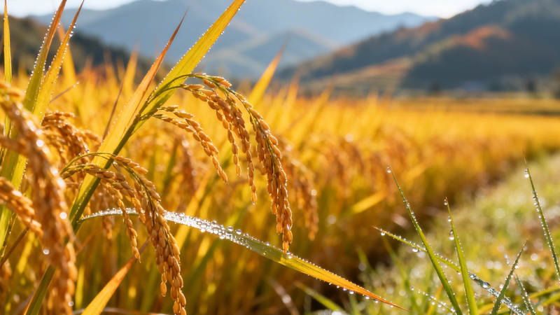 金稻飘香 山峦映秋光图片
