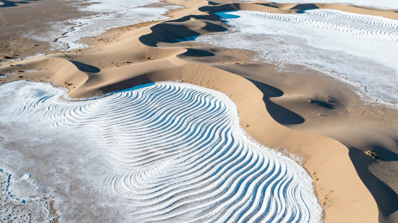 沙海冰纹 天地共舞图片