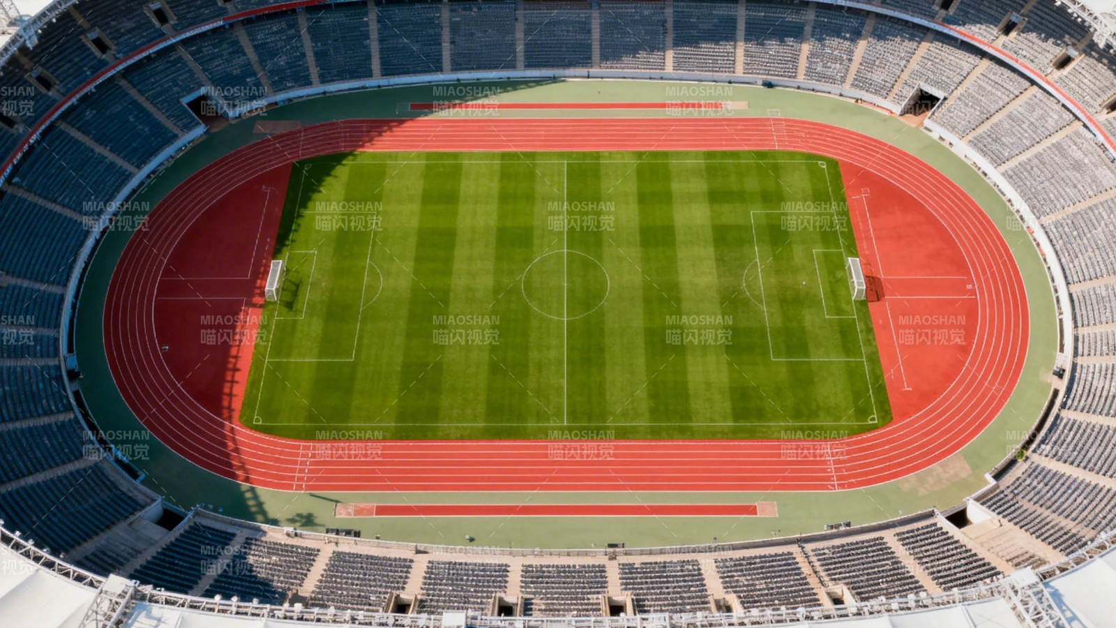 航拍体育场全景图片