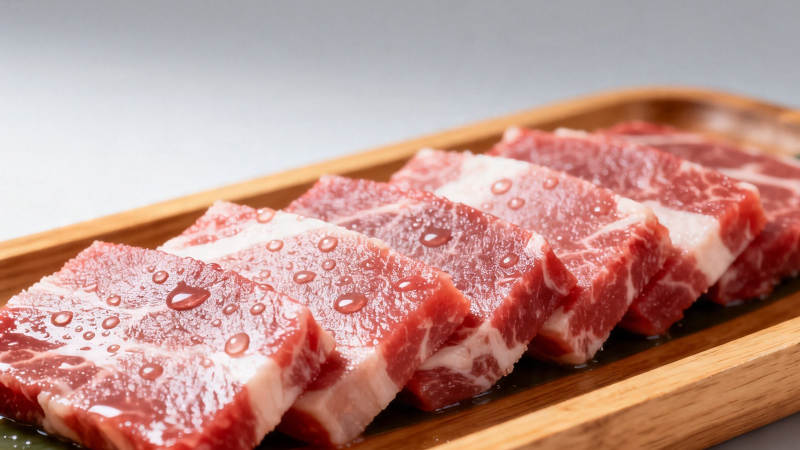 鲜切牛肉片 纹理清晰诱人图片