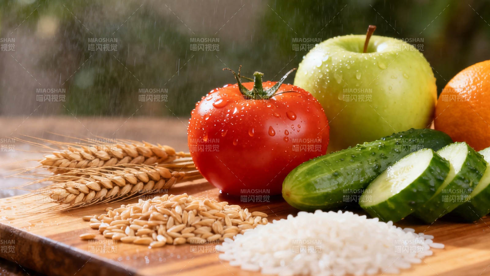 新鲜蔬果谷物 健康饮食之源图片