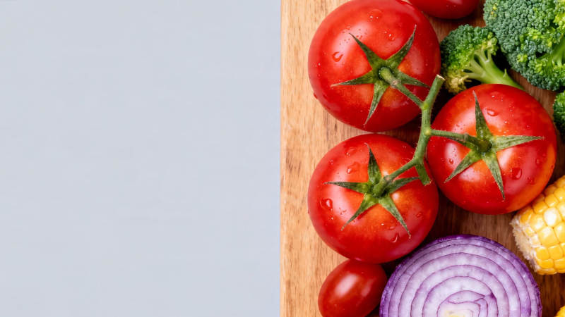 新鲜蔬菜拼盘 色彩缤纷健康餐图片