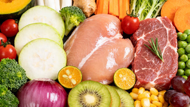 均衡膳食 肉蔬果粮搭配图片