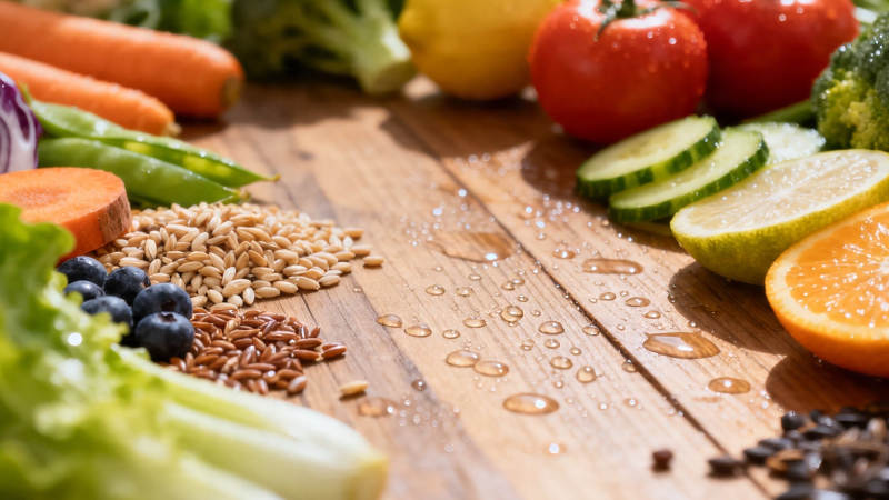 新鲜蔬果谷物 健康饮食之选图片