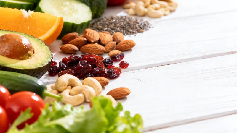 健康轻食 坚果蔬果拼盘图片