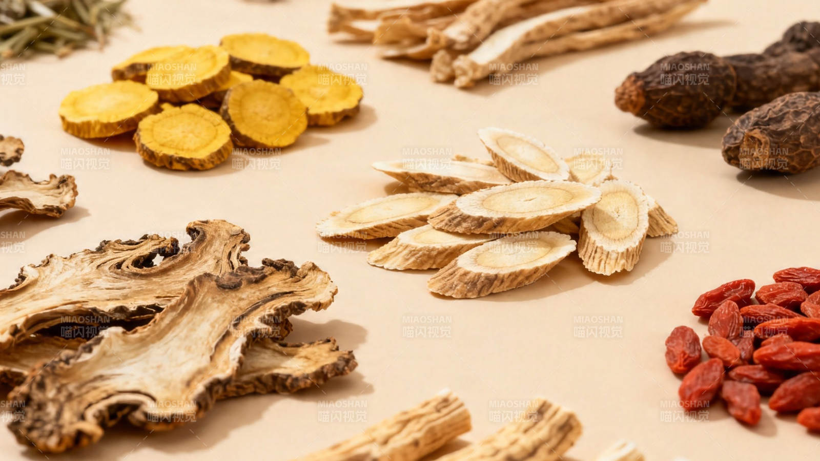 中药材拼盘 滋补养生精选图片