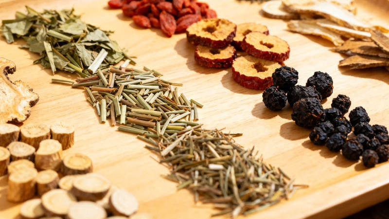 中药材拼盘 养生草本荟萃图片