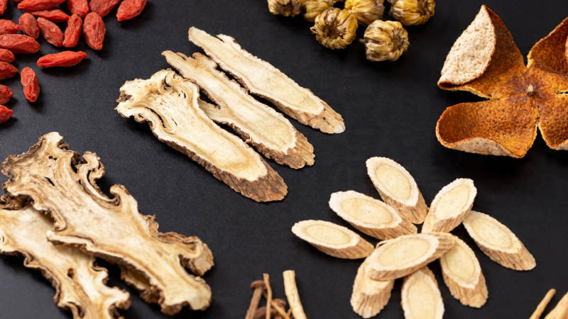 中药材拼盘 枸杞黄芪陈皮等图片