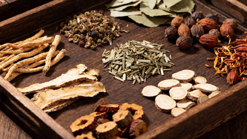 中药香料木盘陈列图片