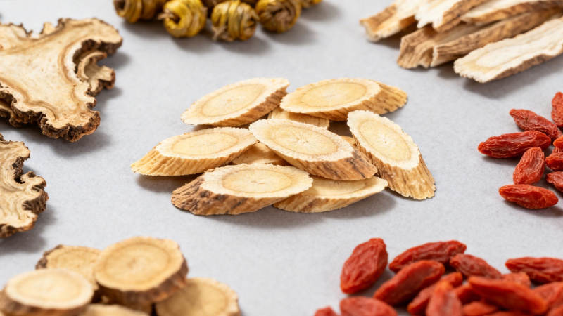 中药材拼盘 黄芪枸杞等图片