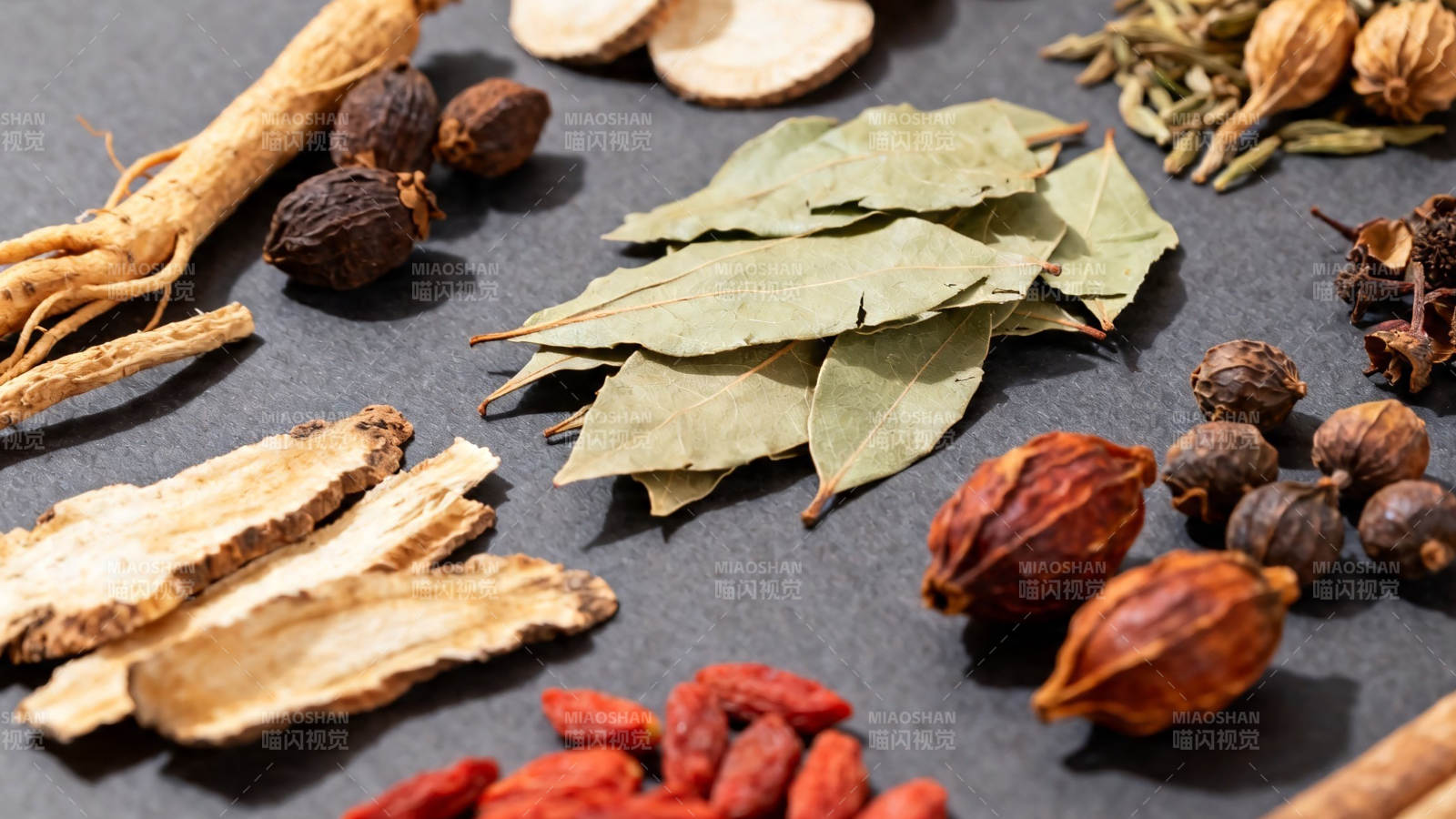 中药材拼盘 养生必备原料图片