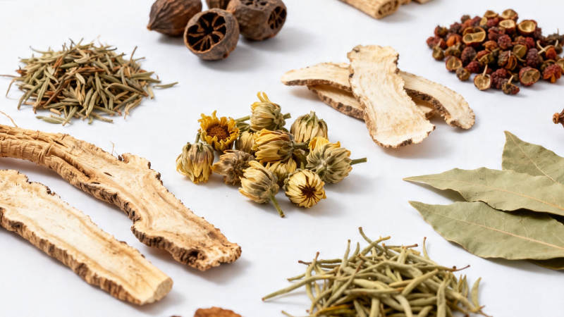 中药材拼盘 草本养生精华图片