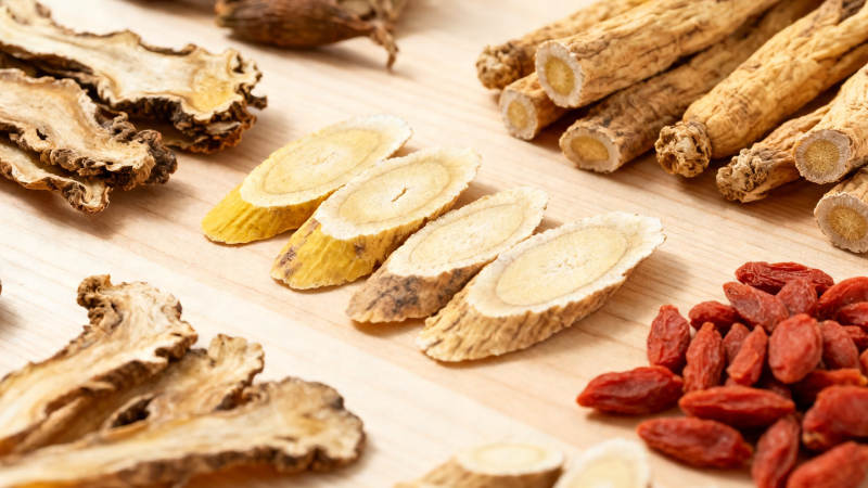 中药材展示 黄芪 枸杞等图片