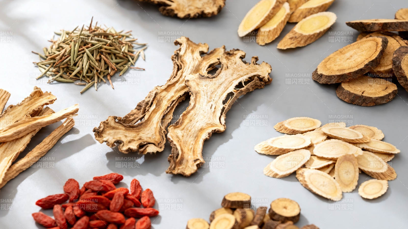 中药材拼盘 养生本草集图片