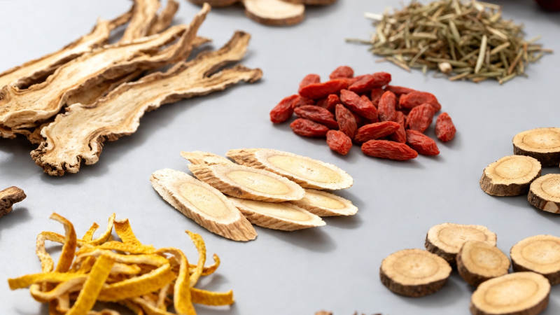 中药材拼盘 枸杞黄芪陈皮等图片