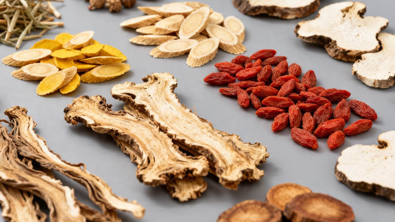 中药材拼盘 枸杞黄芪当归等图片