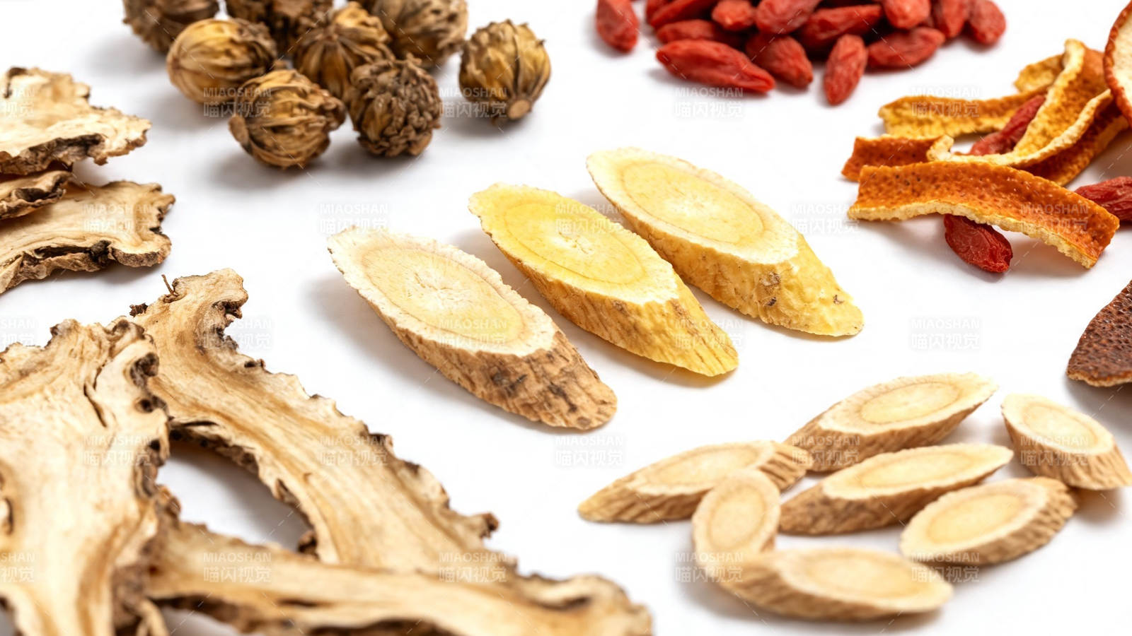 中药材拼盘 滋补养生精选图片