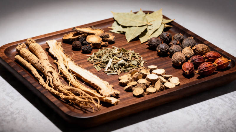 中药香料托盘陈列图片