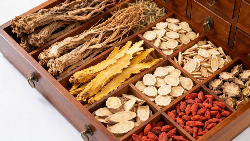 中药抽屉 药材分格陈列图片