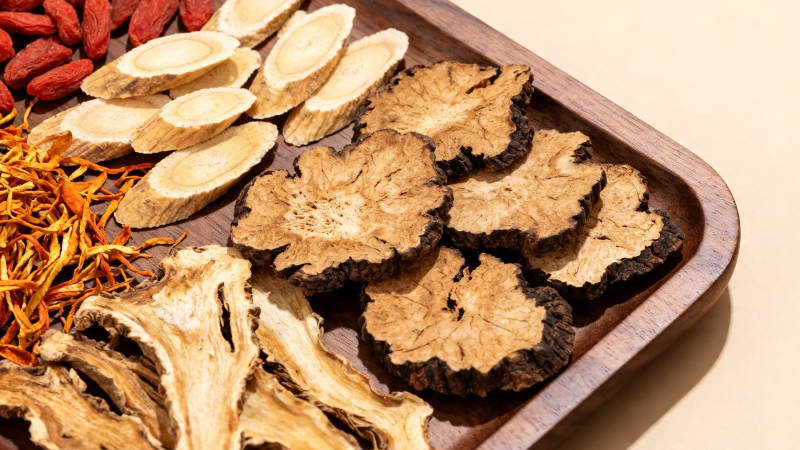 中药材拼盘 枸杞黄芪等图片