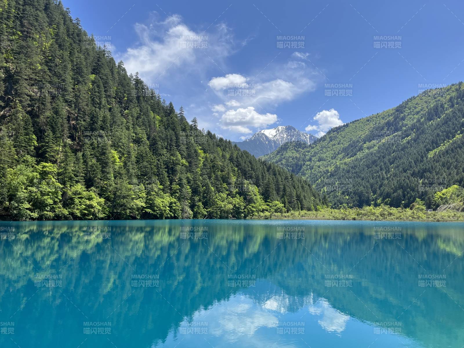碧湖映青山 云影共徘徊图片