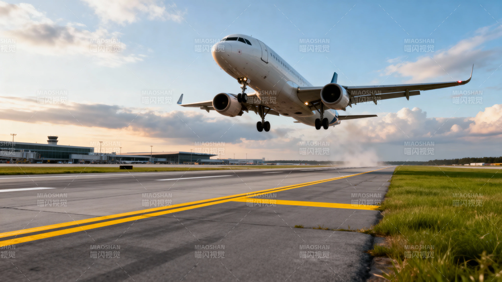 飞机起飞 冲向蓝天图片