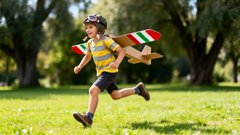 小小飞行员 奔跑追梦去图片