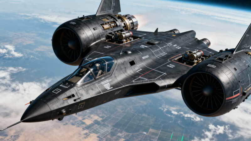 双发隐形战机高空飞行图片