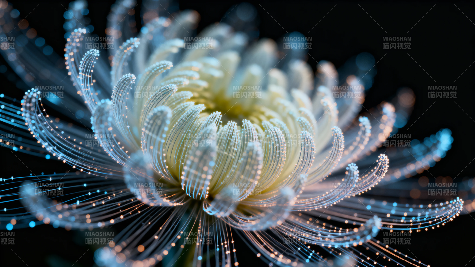 光之花 数字绽放的梦幻瞬间图片