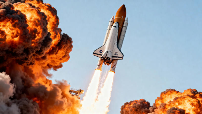 火箭升空 烈焰腾空图片