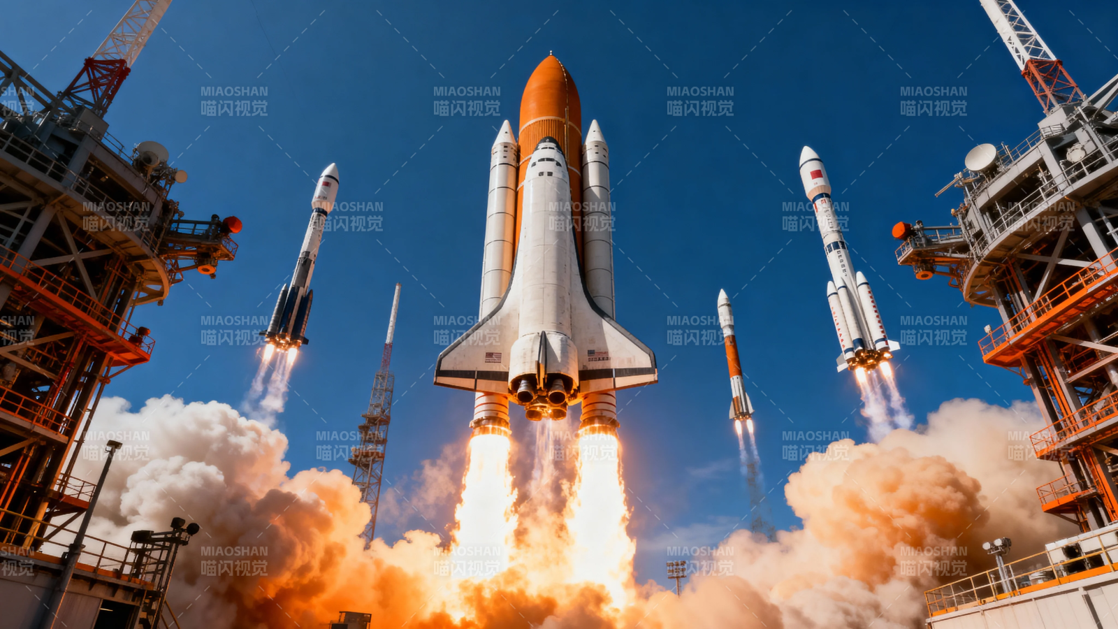 火箭齐发 震撼升空图片