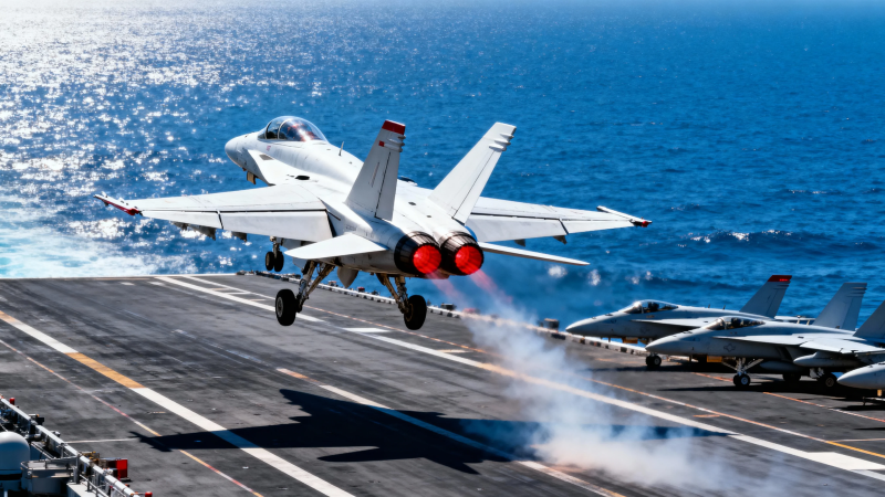 舰载机弹射起飞瞬间图片