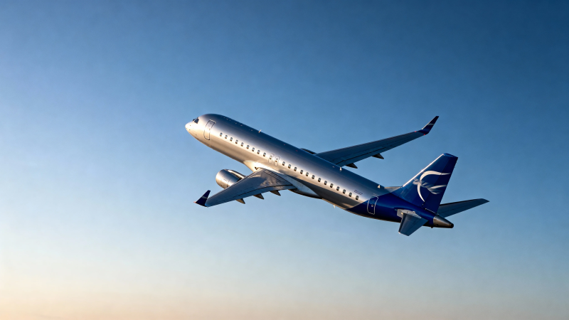 蓝天银翼 客机翱翔天际图片