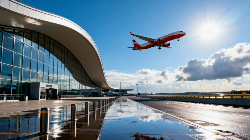飞机起飞 现代机场掠影图片