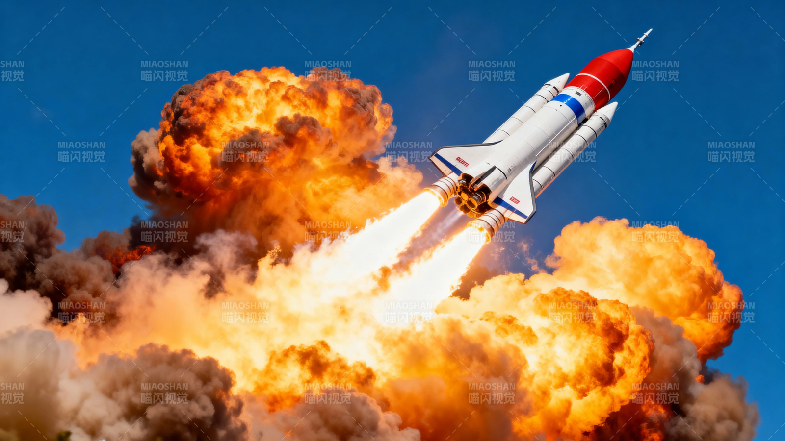 火箭升空 烈焰腾空图片