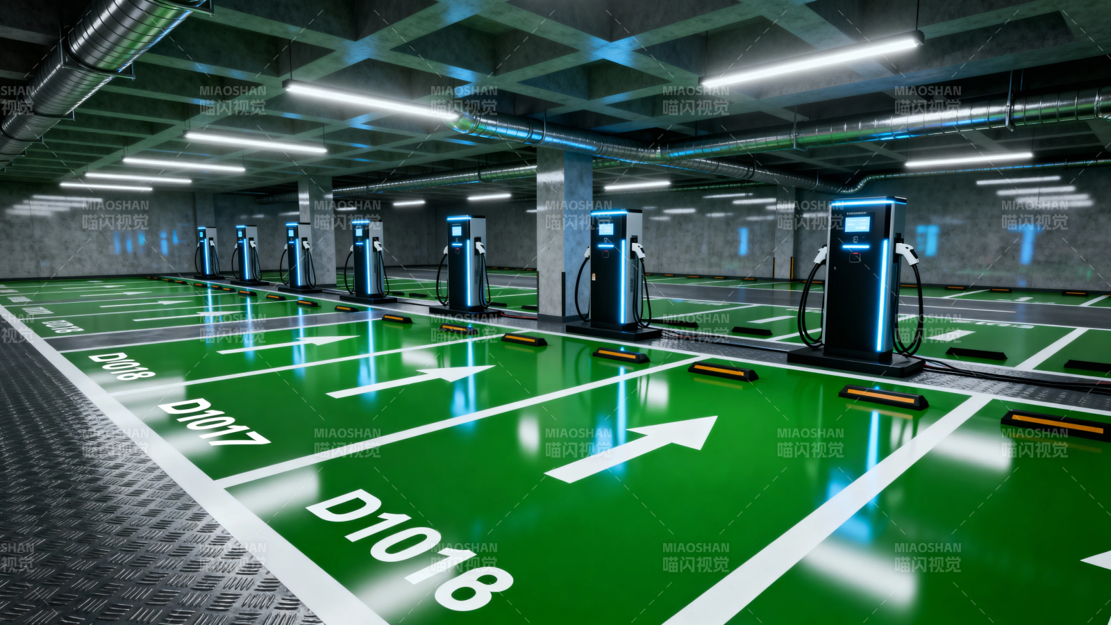 地下车库充电桩区图片
